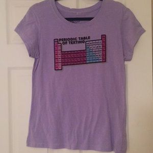 NWOT Periodic Table of Texting short sleeve top